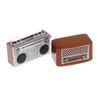 1/12 Dollhouse Miniature Radio Simulation Old-Fashion Retro Radio Model Mini Tape-recorder Doll House Furniture Accessories