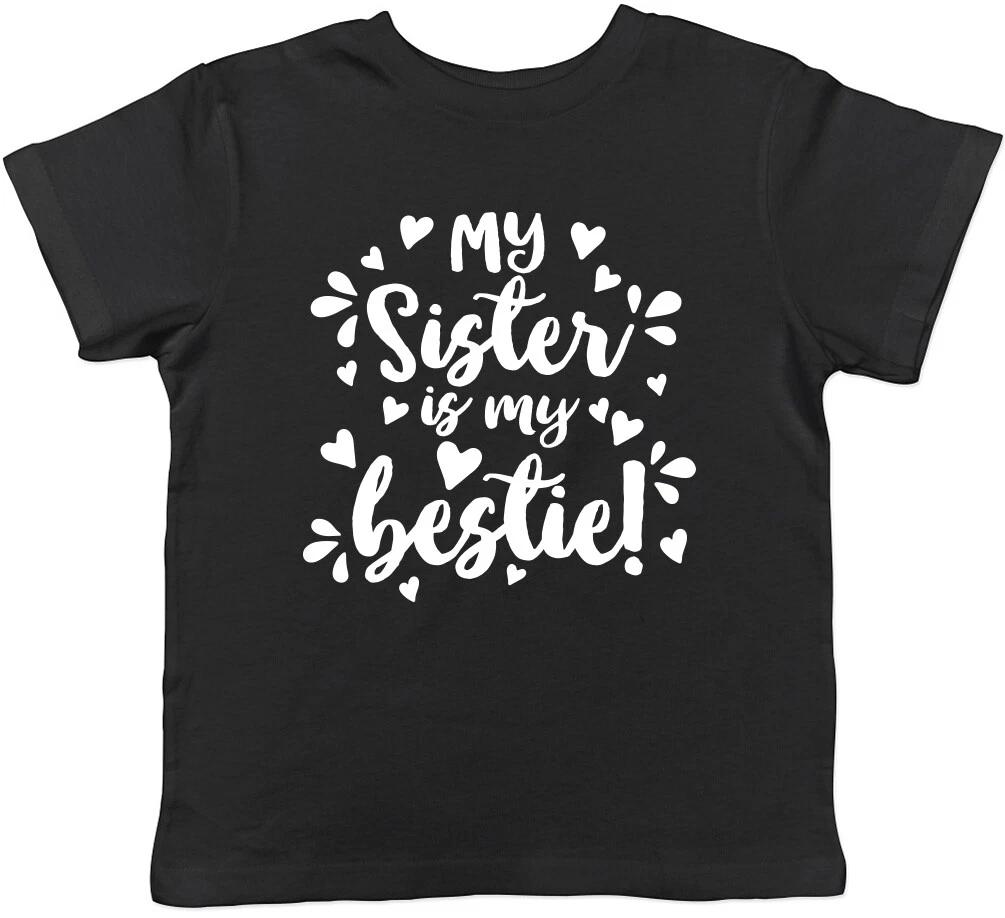 Моя сестра - моя лучшая подруга Мальчики Девочки Дети Детская Футболка 150