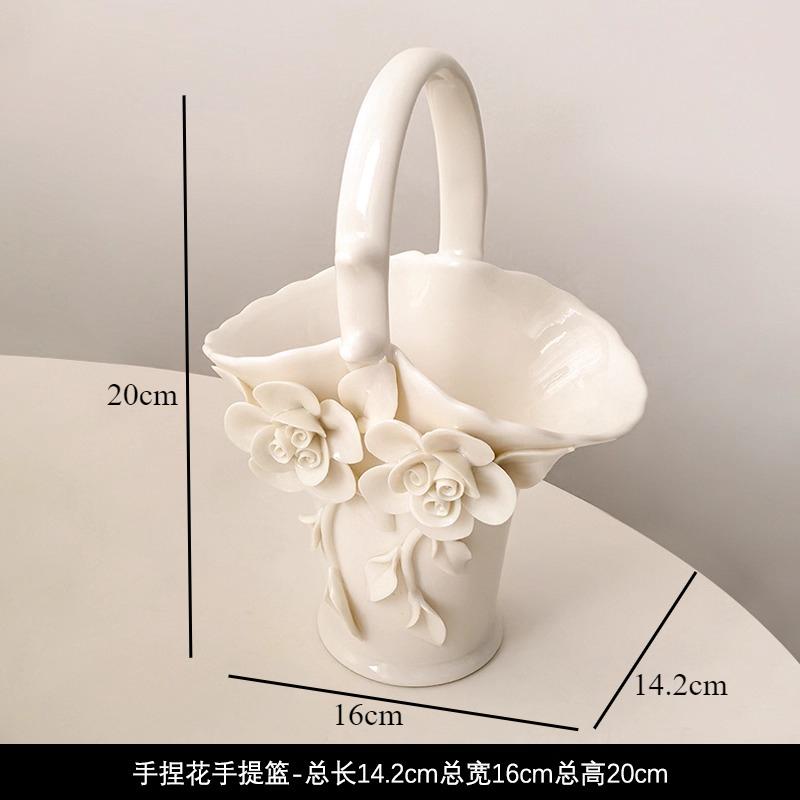 Camellia Ceramic Tableware Hydroponic Vase Ornament High Footed Plate Dining Plates Coffee Cup Storage Jar Show Plate Snack Bowl