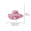Fashionable Zircon Exquisite Inlaid Hat Pattern Brooch Women Clothing Jacket Jewelry Party Accessories Couple Gifts