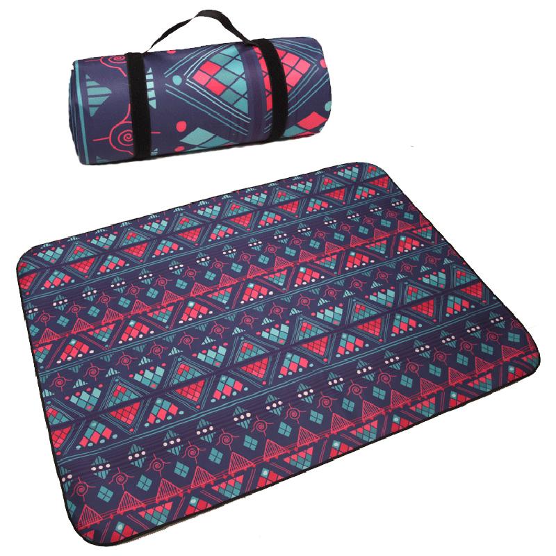 

Новое складное одеяло из алюминиевой пленки в стиле ретро в стиле богемии, складное одеяло для пикника с веревкой для хранения, композитный процесс для кемпинга, водонепроницаемый влагонепроницаемый коврик, товары для улицы M фиолетовый