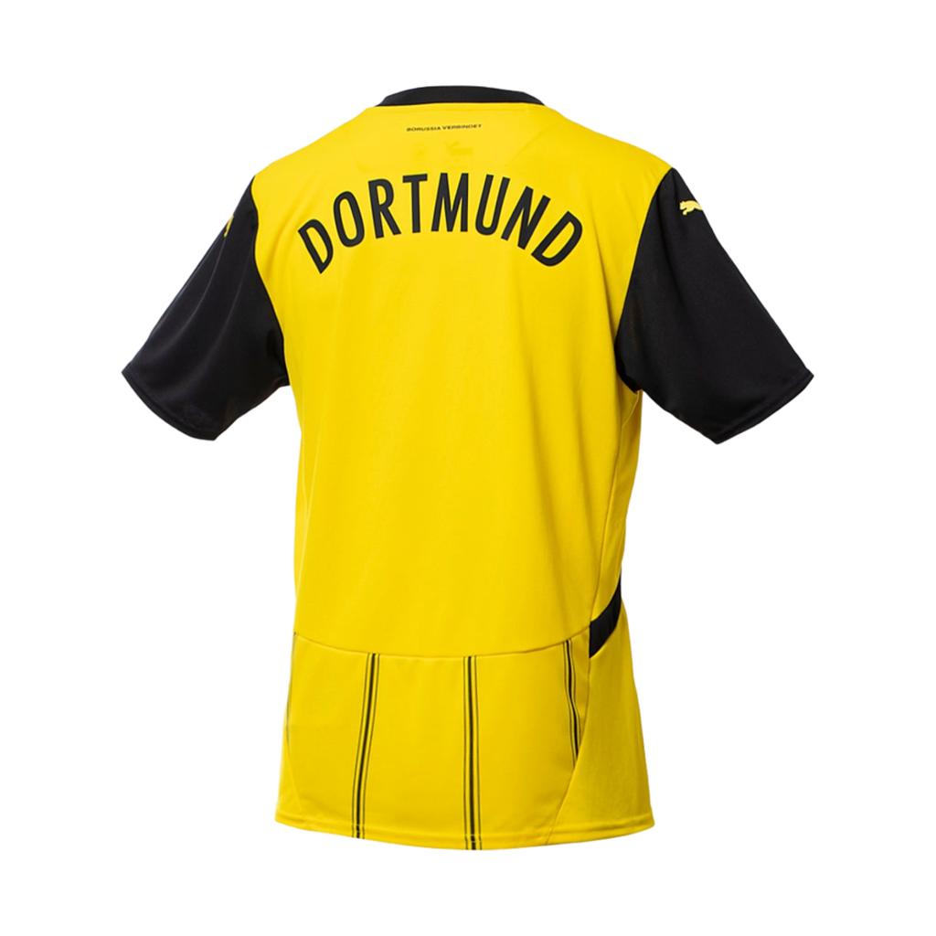 Puma Borussia Dortmund Temporada 2024-2025 SS24 Secado Rápido Ajuste Delgado Manga Corta Camiseta de Fútbol Hombre Tops Amarillo 774946-01