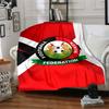Football Kenya Print Flannel Blanket High Quality Warm Comfortable Cover for All Seasons Perfect for Gifts Home Decor