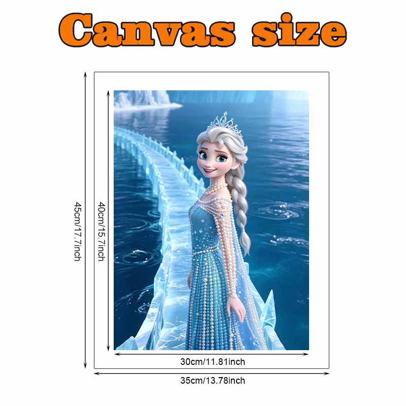 Disney Pearl Painting Elsa Anna Kitchen Edition DIY Pearl Painting Gem Art Pearl Dot Painting Picture Crafts Adult Beginner Gifts Home Decor