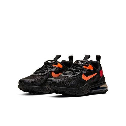 

Nike Air Max 270 React GS Black Magma Orange CV9638-001 EU 36.5 чорний/дим