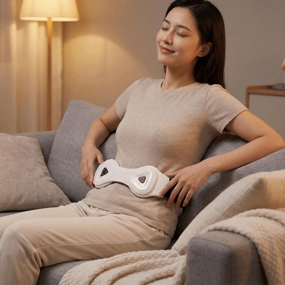 EMS Pulse Waist Support Belt Vibration Massage EMS Pulse Massager Outdoor Carry