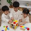 Bajoy 8-in-1 Montessori Toy: A Multi-functional Wooden Toy That Keeps Children Entertained, Featuring Color Sorting, Shape Sorting, Drawers, a