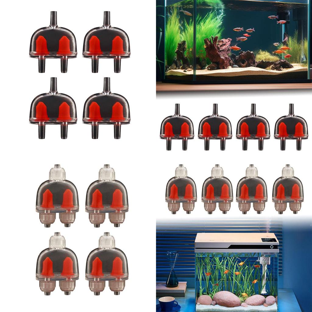 4 Pieces Aquarium Air Check Valves Stop Valve Non Backflow Aquarium Air Pump