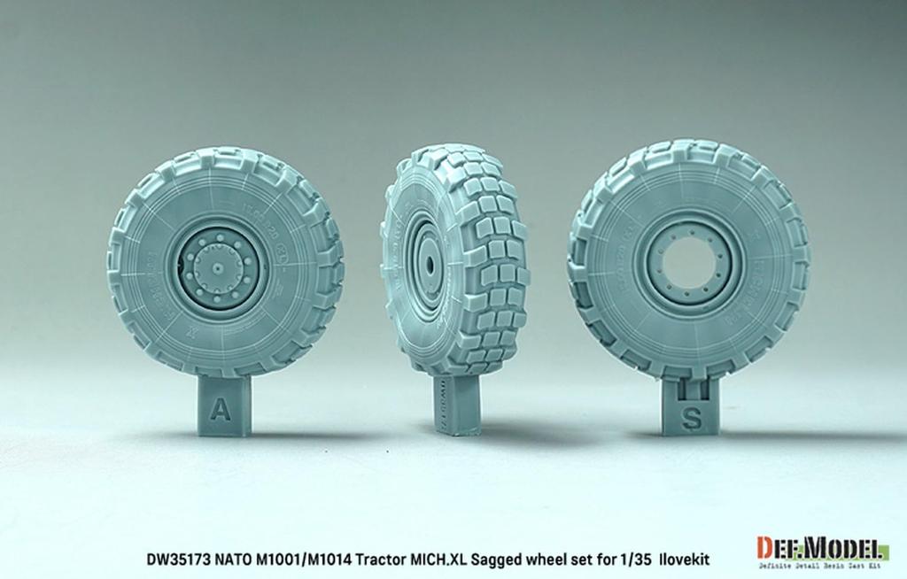 Differential Model Current NATO for MAN Tractor Weight Deformation Tire Set I Love Plastic Model Parts DW35173 1/35 M1001/M1014 Mich.XL (for Kit)
