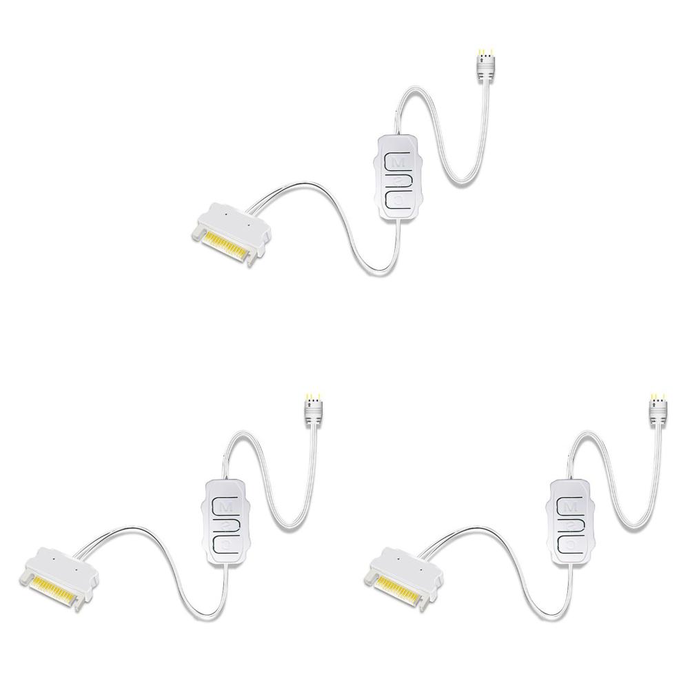 

SATA к 5 В 3-контактный RGB кабель управления SATA блок питания удлинитель кабеля для вентилятора корпуса