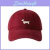 Original Design Corgi Embroidered Baseball Cap With Wide Brim For Sun Protection And Breathability