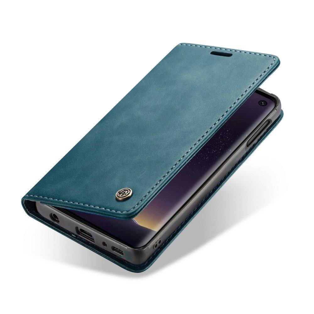 Custodia CASEME per Samsung Galaxy S10E, Custodia Portafoglio in Pelle, Blu