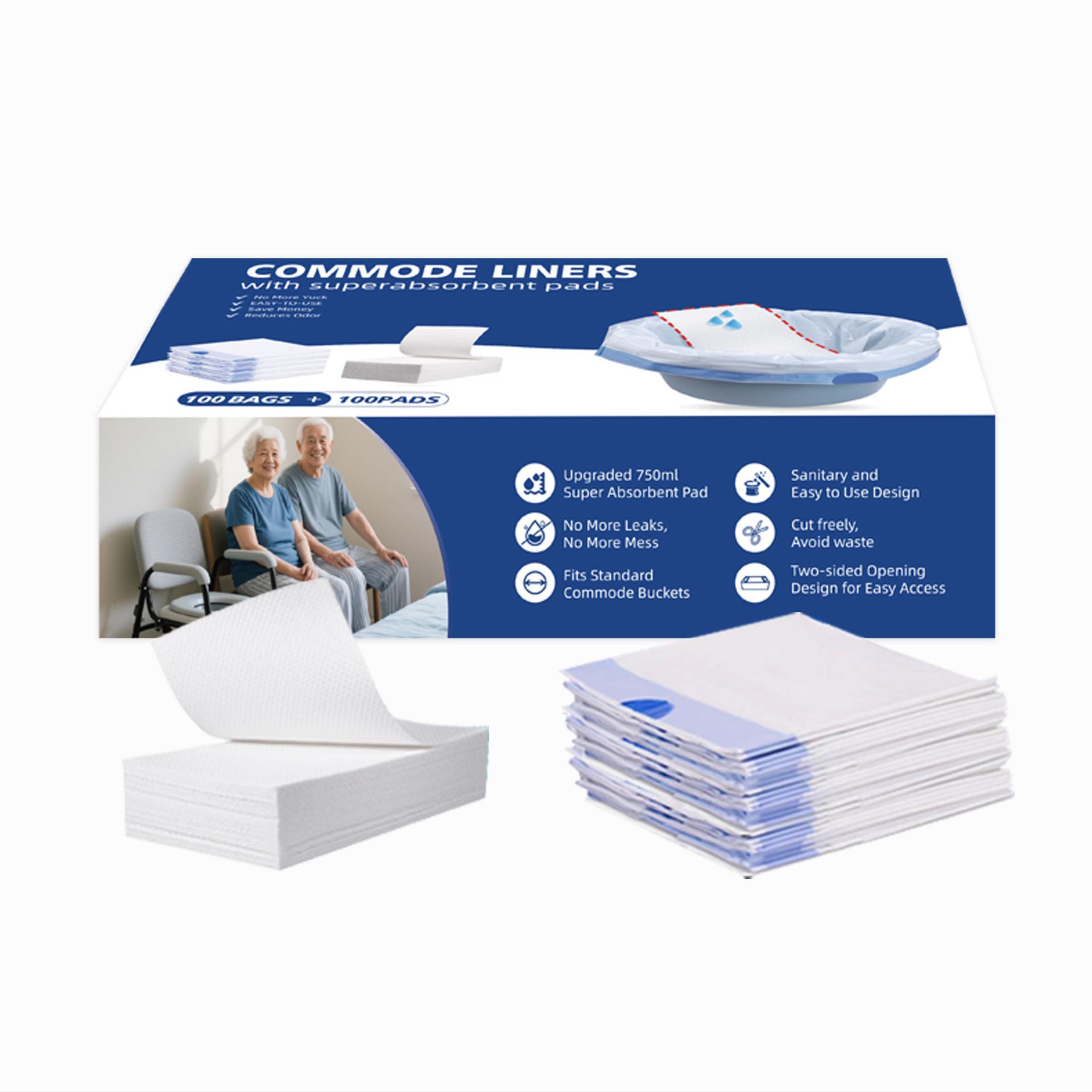 Cross-Border Water Absorption Bags: Commode Trash Bags, Adult Urine Absorption Pads, Mobile Toilet Bags, Disposable Cleaning, and Urine Bags