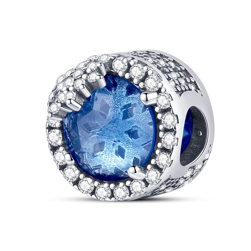 Fashion Copper Dangle Charm Beads Winter Snow Original Accessories Bracelets Diy For Pendant Necklace Making Women