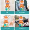 Interactive Baby Bed Hanging Decoration Toy Feature Squeaky Rattle Design For Sensory Play And Cognitive Growth