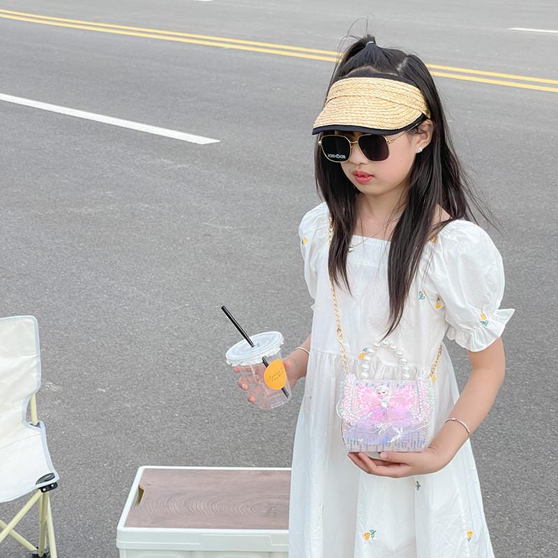 Adorable Mini Princess Handbag With Bow And Pearls Perfect For Girls Everyday Use