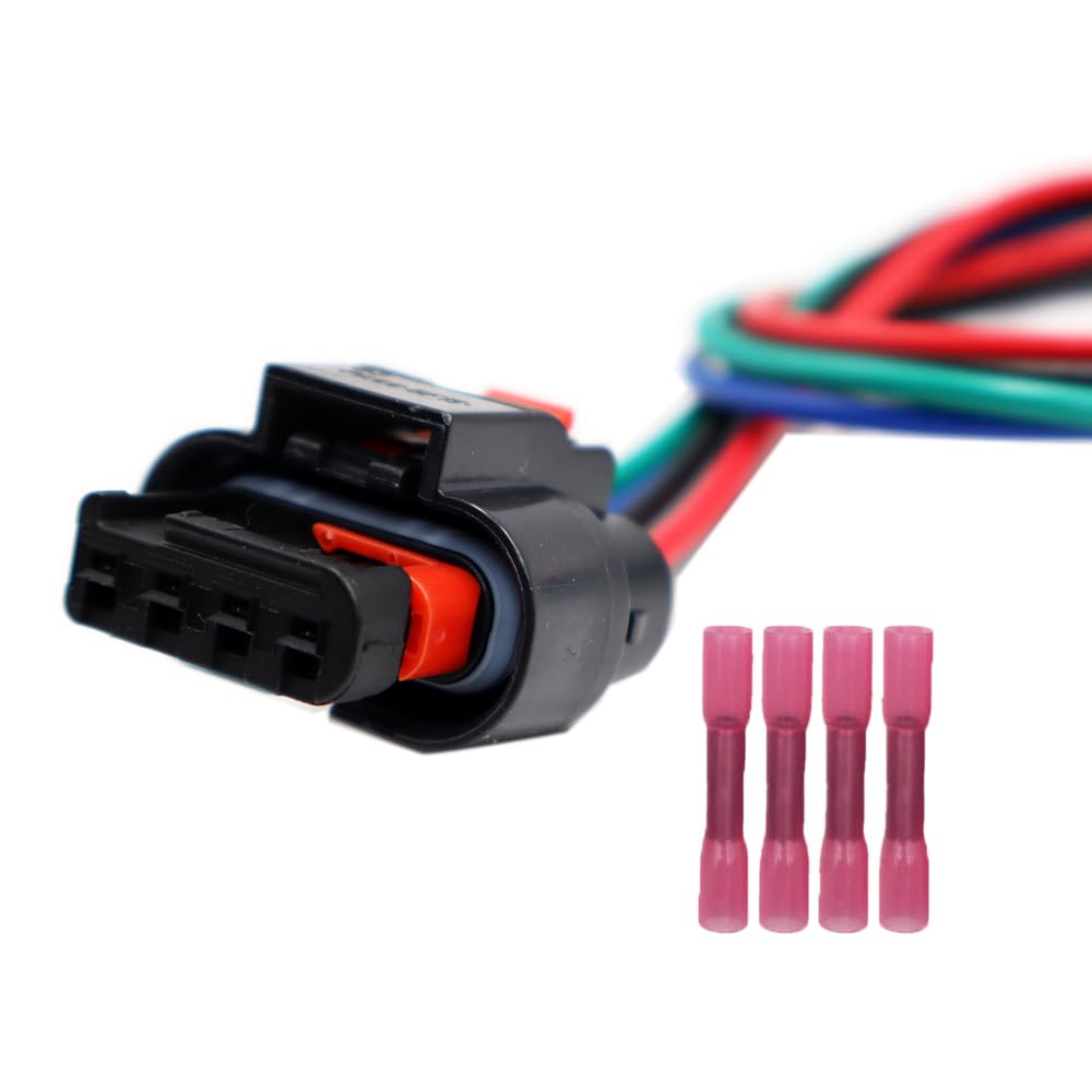 Fuel Rail Pressure Sensor Connector Pigtail Compatible with Chevy and GM 2017-2024 with L5P Duramax 6.6L Engine Wiring Harness Plug