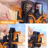 Kids Die-cast Forklift Truck Toy Inertial Drive Fork Truck Toy Realistic Construction Vehicle Educational Lifting Crane Model Toddlers