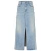 MO&Co. Gonna midi da donna in denim lavato a pannelli