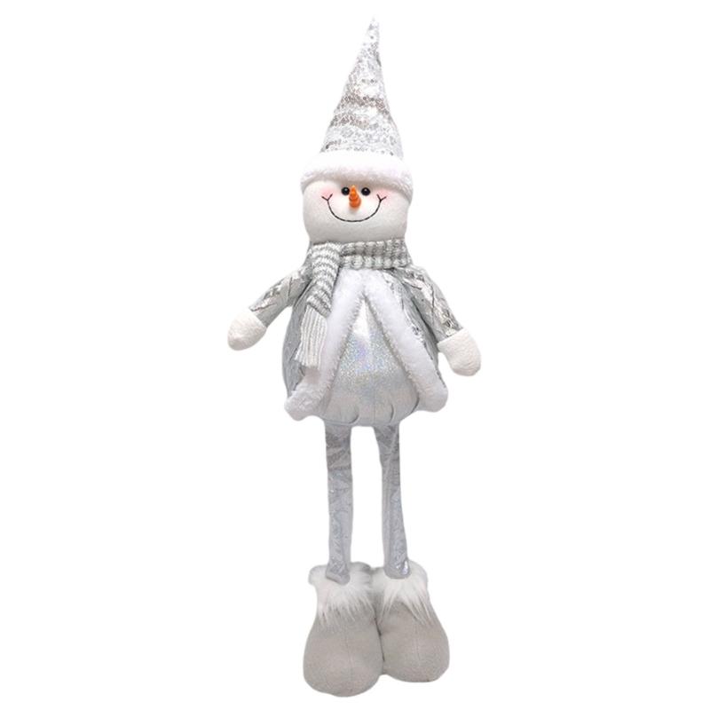 

Stretchable Santa/Snowman/Elf Ornament Adjustable Holiday Decoration For Window Displays Festival Home Decoration