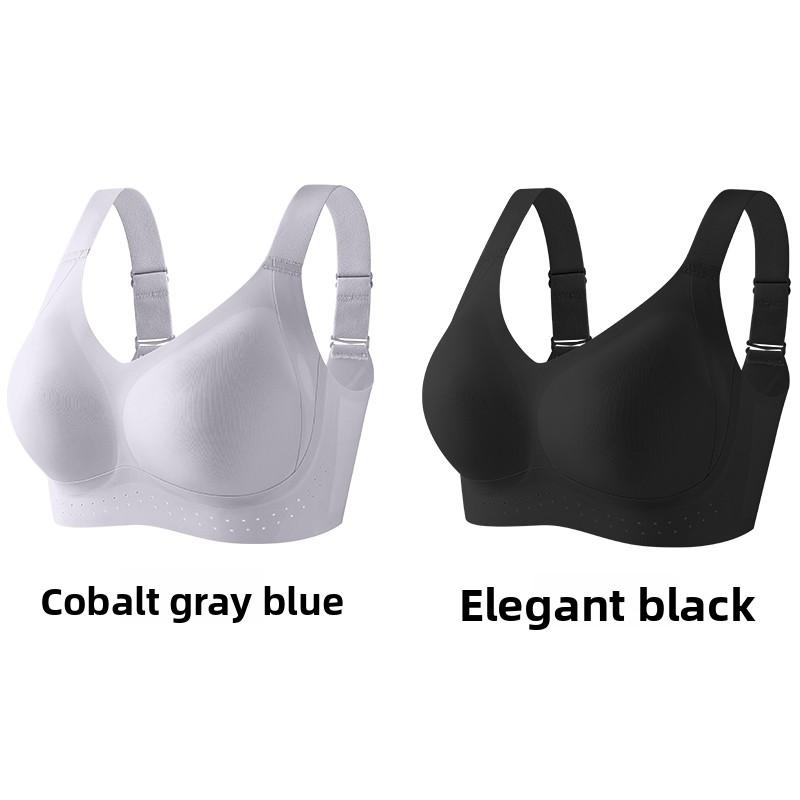Grote Maat Full Bust Zachte Ondersteuning Beha, Ademende Shell Cup X-Cross Lifting Anti-Doorzakken Zijsteun 5-Rijige Haak Naadloze Draadloze Dames Lingerie