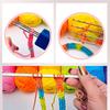 Cord Knitting Tool Latch Hook Cord Knitting Tool 3-Needle 4-Needle Ergonomic Grip Equipment for Weaving Binding-Off Edging