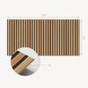 Printed Vinyl Wall Panel for Dining Room 120x60 Cm Board with Vertical Patterns