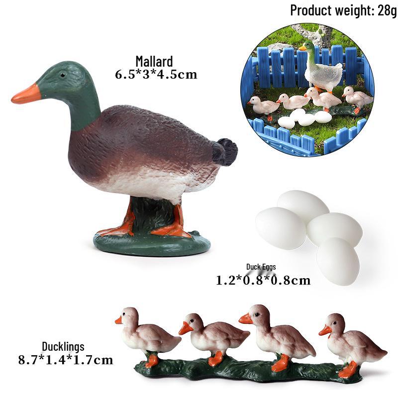 Farmer & Breeder Figure Set - Police Officer, Veterinarian, Plow Worker Toy Ornaments for Kids