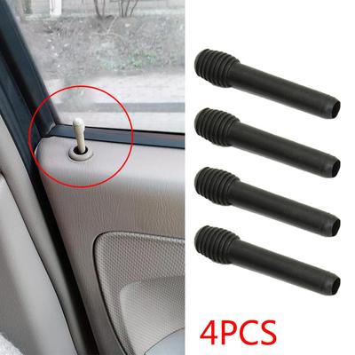 4X Door Lock Pins Pull Knobs Black Plastic Locking For Vw For Golf Polo Vento Door Lock Button Car Interior Tool Decor Accessories Easy Installation