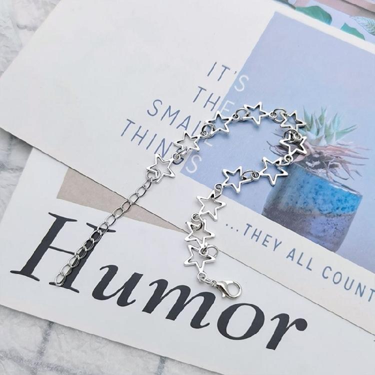 Hollow Five-pointed Star Bracelet Fashion Charm Chain Bracelet Statement Jewelry