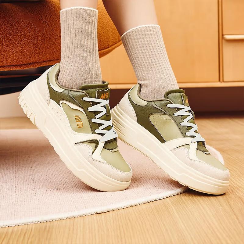 New Anta Meowth Shoes Cushioning Low Top Skateboard Shoes Women's Green 922348072-1