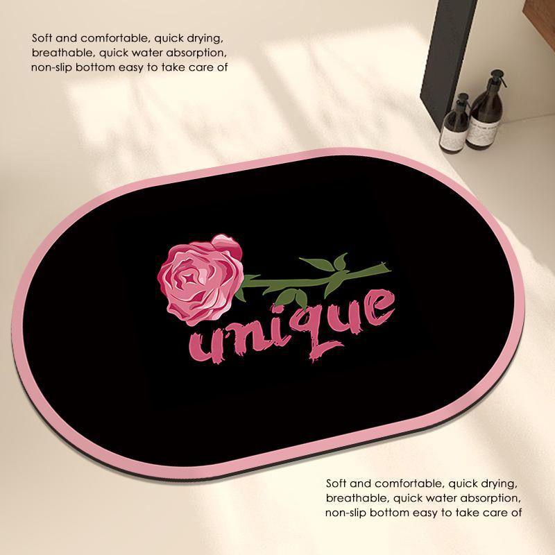 Bathroom Mat Toilet Diatom Mud Absorbent Soft Mat Toilet Toilet Door Carpet Non-slip Mat