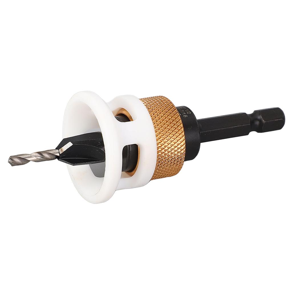 Countersink Drill Bit Alloy Steel 4 Flute Adjustable Depth Countersink Drill Bit for Woodworking