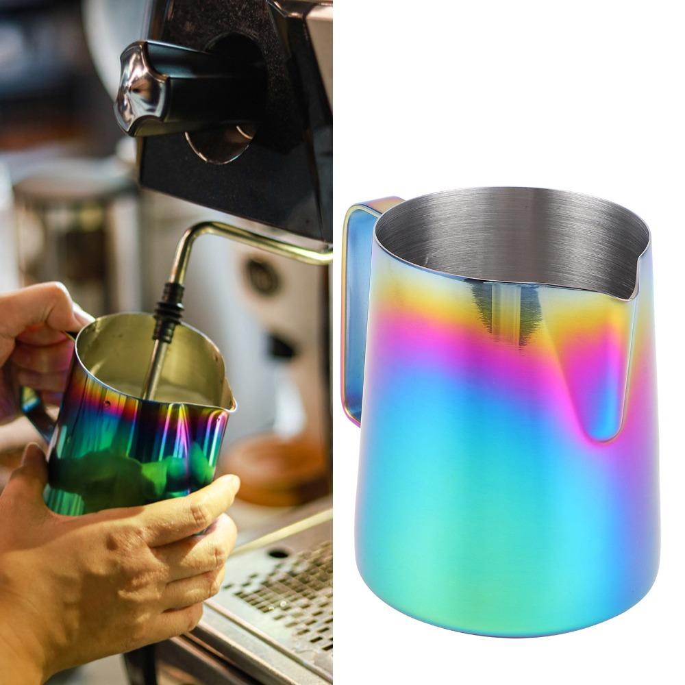 Colorful Coffee Pitcher 350ml Capacity Milk Frothing Pitcher Steaming Pitcher Latte Art Making