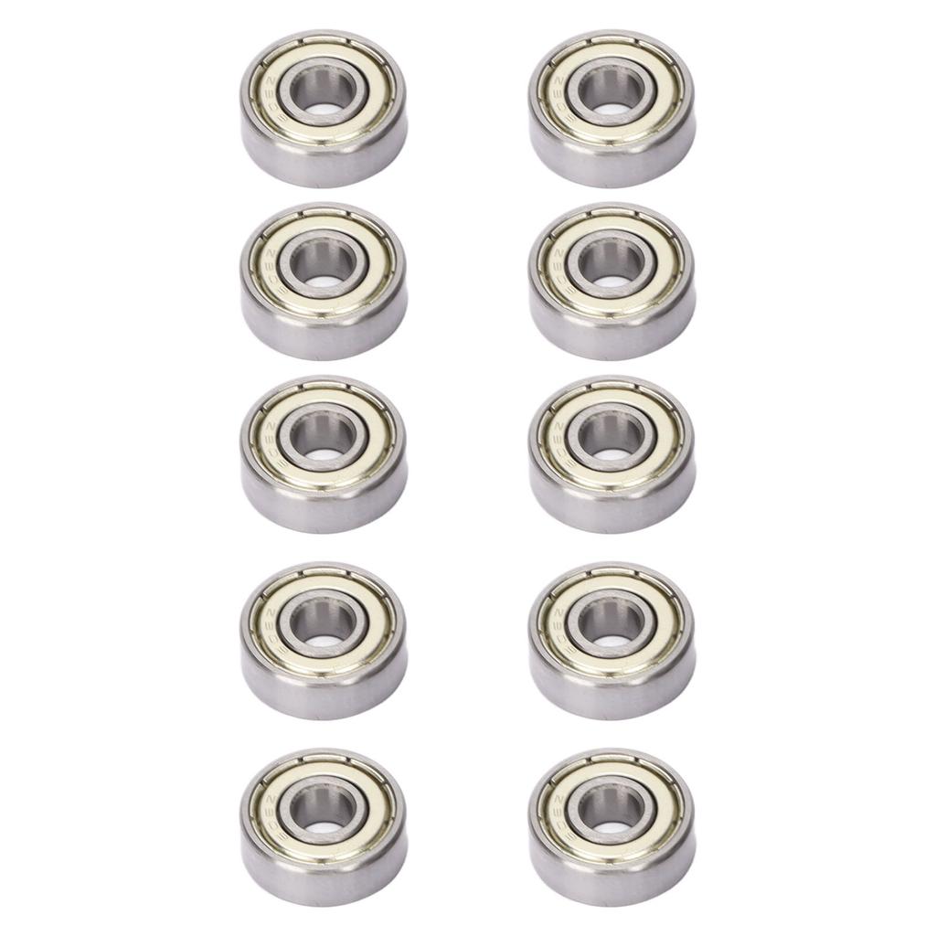 10Pcs Deep Grooves Ball Bearing Double Shield 6x17x6mm Steel Set Kit for Machine Equipment
