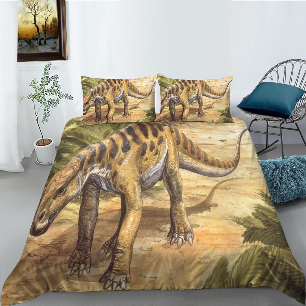 Dinosaur 3D Digital Printed Bedding Two-Piece Set Polyester