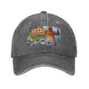 Grizzy Et Les Lemmings Baseball Caps Snapback Denim Hats Outdoor Adjustable Casquette Sports Baseball Cowboy Hat for Unisex Women