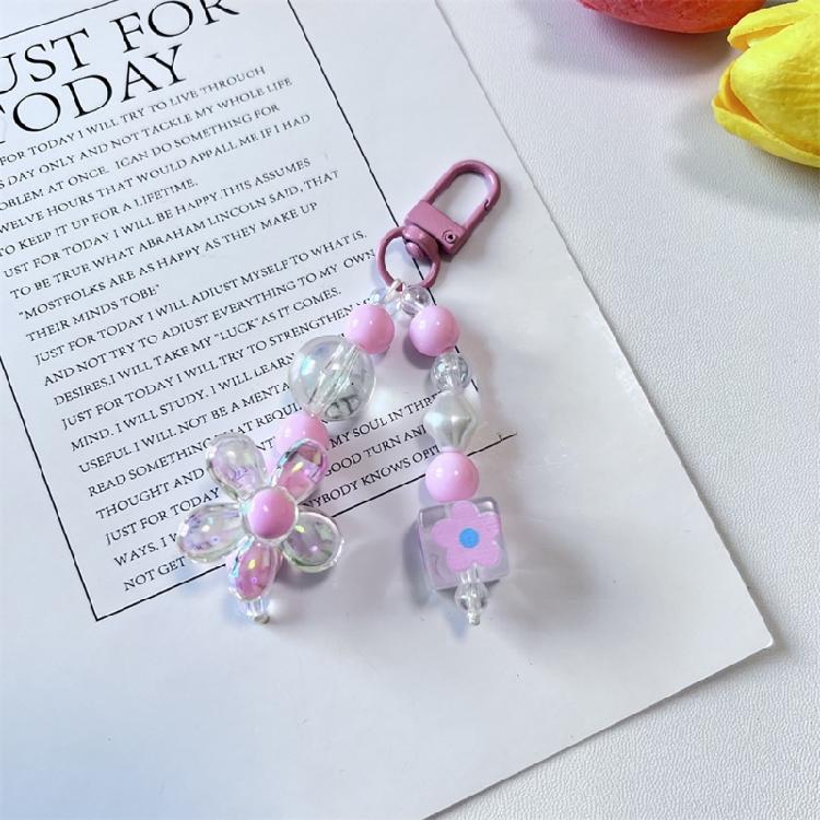 Stylish Key Holder Acrylic Keychain Pendant Lovely Keyrings Durable Key Holder