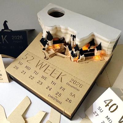 Harry Potter 3D Pop-Up Haftnotizen & Hogwarts 2026 Jahr des Drachen Abreißkalender.