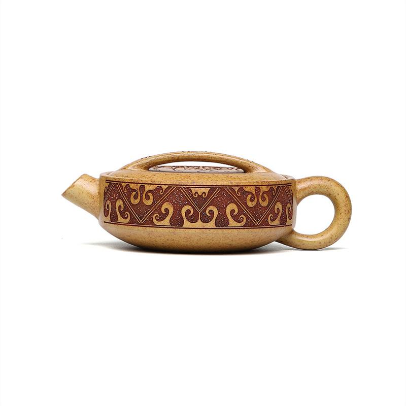 180ml Yixing Purple Clay Teapot Section Mud Filter Beauty Kettle Hand-painted Zisha Tea Infuser Custom Household Tea Set