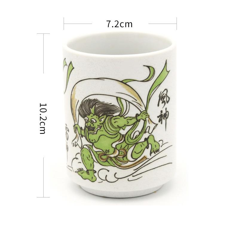 Japanese Style Ceramic Mugs 300ml Tea Wine Sushi Sake Cup Restaurant Decor Water Cup Coffee Mug Tea Cup Asian Culture Gift