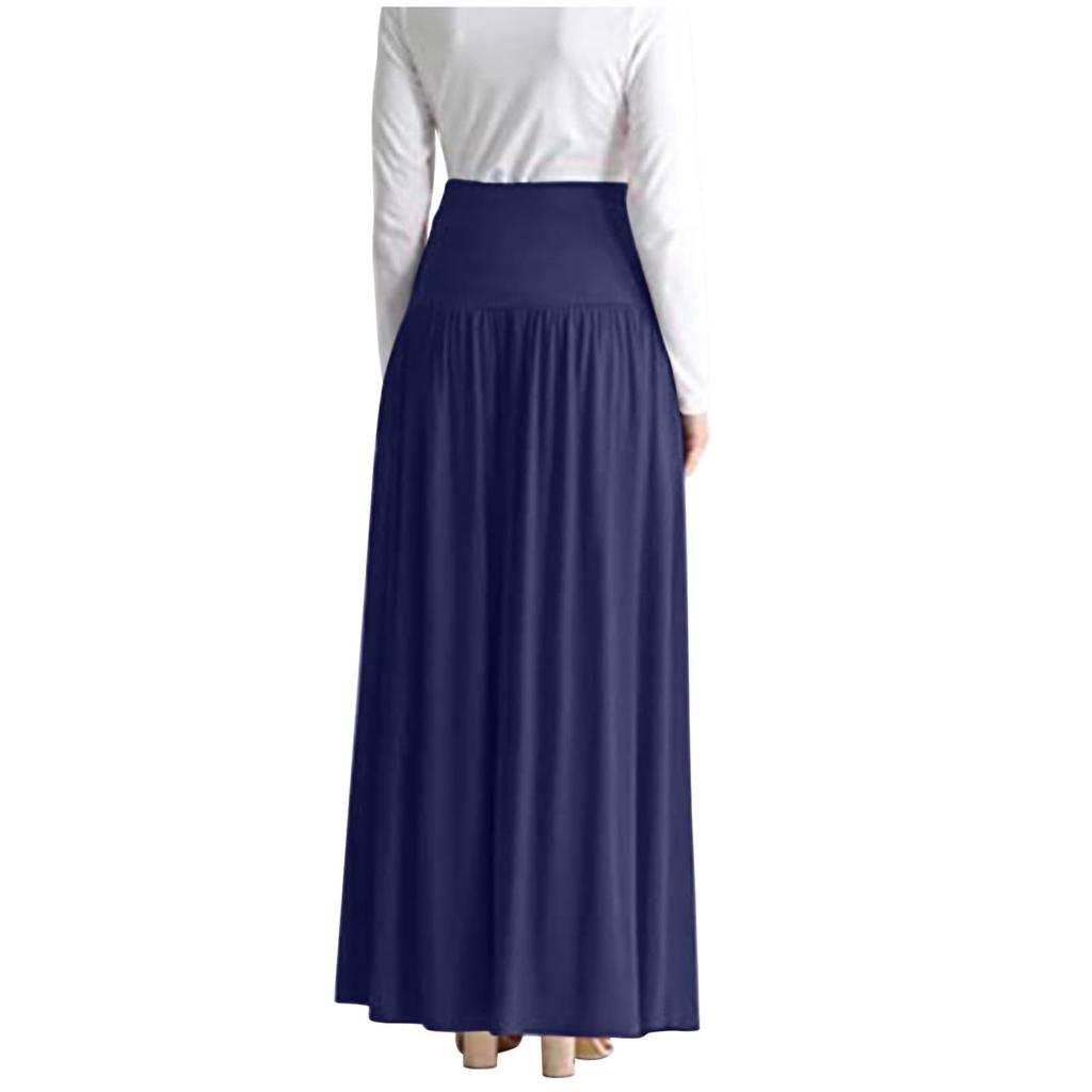 Women's Fashion Color Skirt Mid Length Skirt