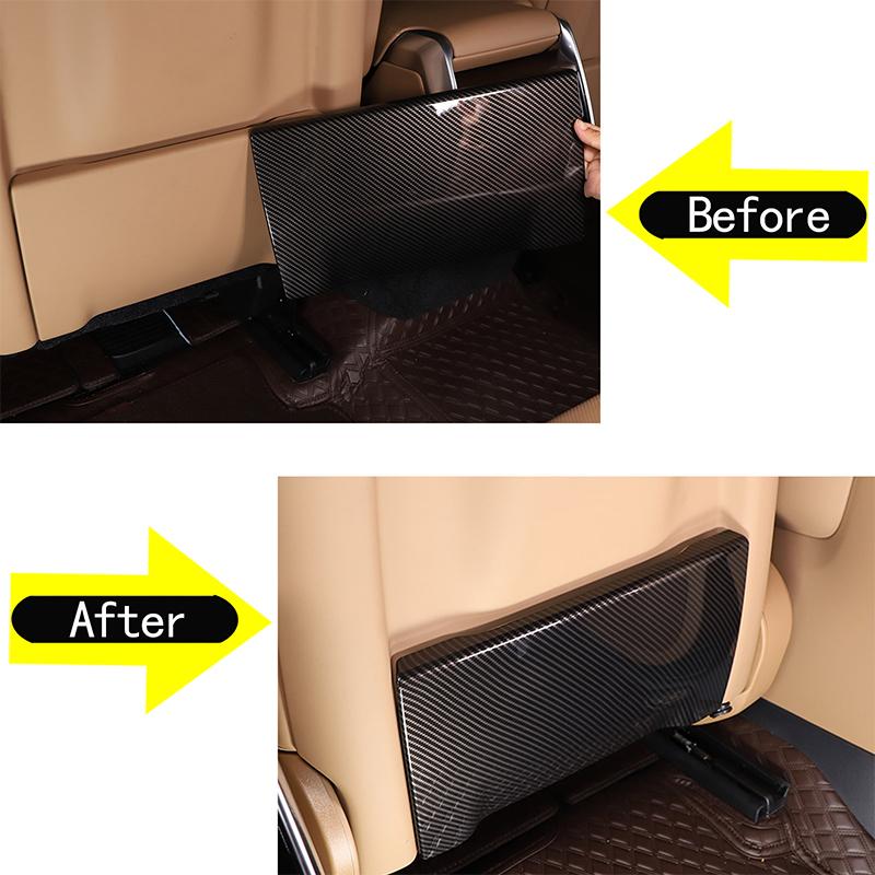 For Land Rover Range Rover Vogue Sport 2026 ABS Carbon Fiber Style Seat Back Kick Panel Covers Car Interior Accessories