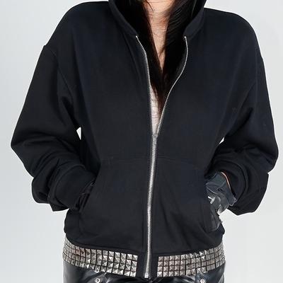 Y2K Autumn and Winter Cross Hot Stamping Men's and Women's Loose Hoodies