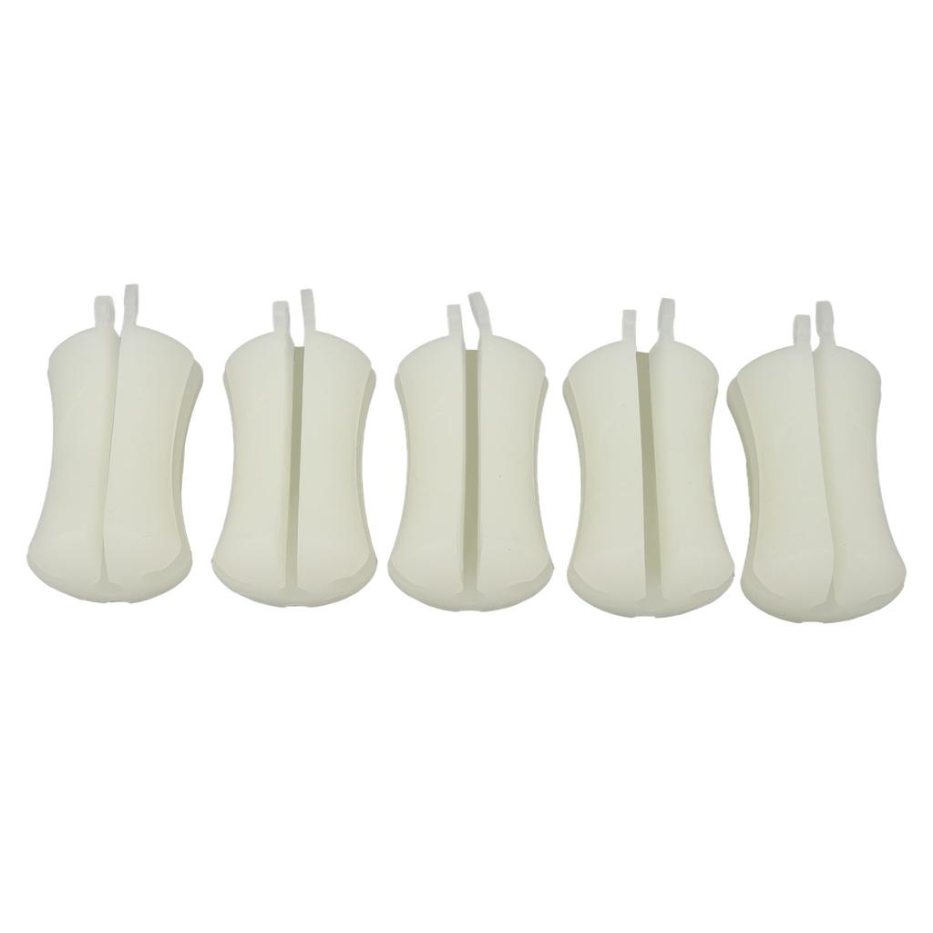 5PCS Portable Fishing Rod Fixed Ball Silicone Reusable Fishing Rod Beam Binding Fastener for