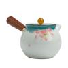 Hand-painted Mutton Fat Jade White Porcelain Teapot Single Pot Hand with Handle Side Handle Teapot Xishi Pot Kung Fu Tea Set Tea