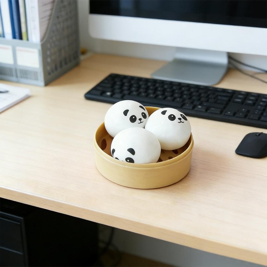 Games Sausage Mystery Dumpling Bao Bun Toy Mega Rainbow Stress 3Pcs White Fun Desk & Gift Toy For Kids & Adults Prospector