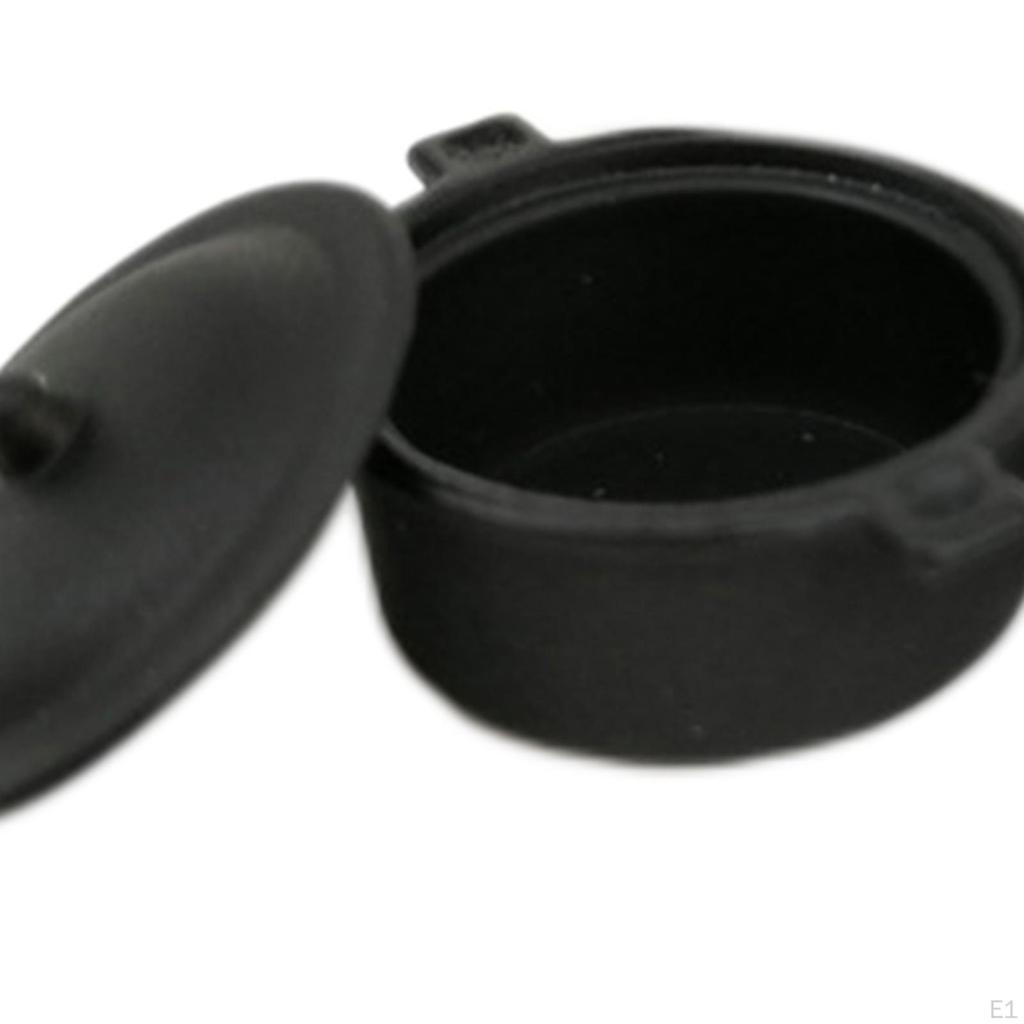 1/12 Scale Dollhouse Cooking Pots Food Set for Decor Pretend Play Holiday Gifts