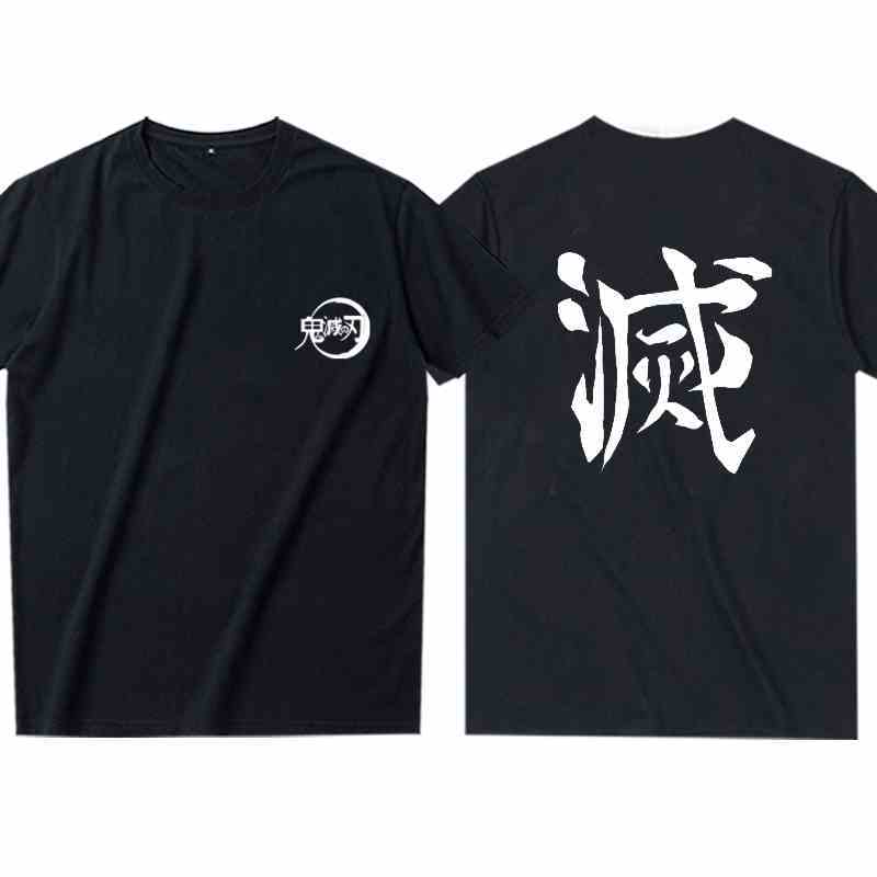 

Футболка с Аниме персонажем Демон Убийца Зеницу Агацума Летняя Аниме Косплей Чистый Хлопок Короткий Рукав Мужчины Женщины Камадо Танджиро Хашира Повседневный Топ S