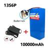 100%18650Original 48V 100Ah 13s6p Lithium-Batteriepaket 48v 100000mAh 2000W Citycoco Motorroller-Batterien Eingebaut 50A BMS